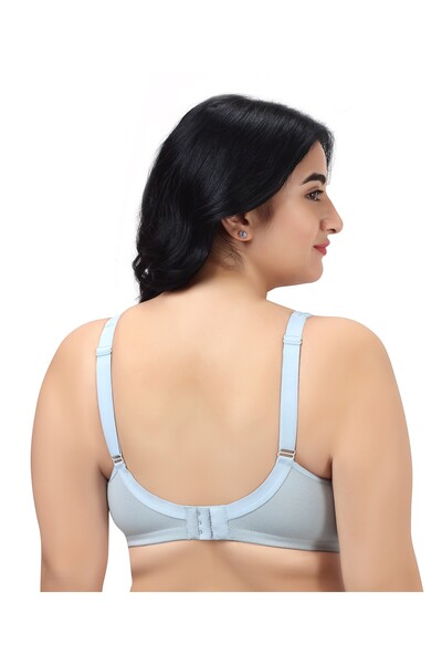 RAJNI 2 Pack Women's Bra Soft Cotton Stretch D Cup Minimizer Seamless Non-Padded Wire-Free