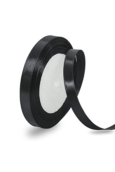 Share the Love شريط ساتان 12 مم - طول 25 ياردة - أسود
