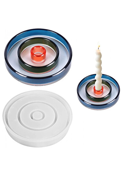 OEM Candle holder mold, silicone, white