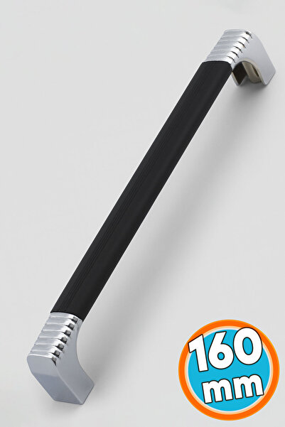 NZB Mobilya Mutfak Dolabı Çekmece Dolap Kulpları Kapak Kulpu Kulbu Siyah 160 mm Metal Kulp