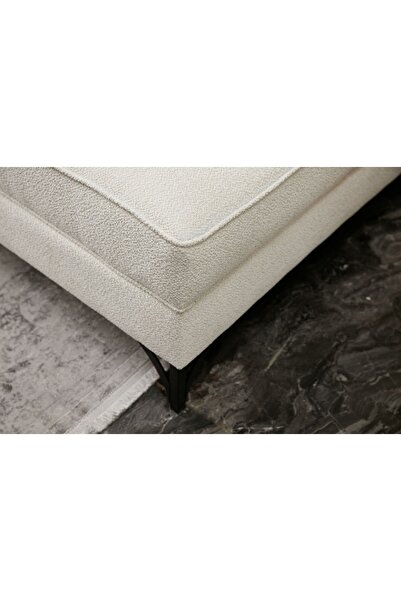 Rabi Berlin Serisi L Koltuk Krem Sol Siyah