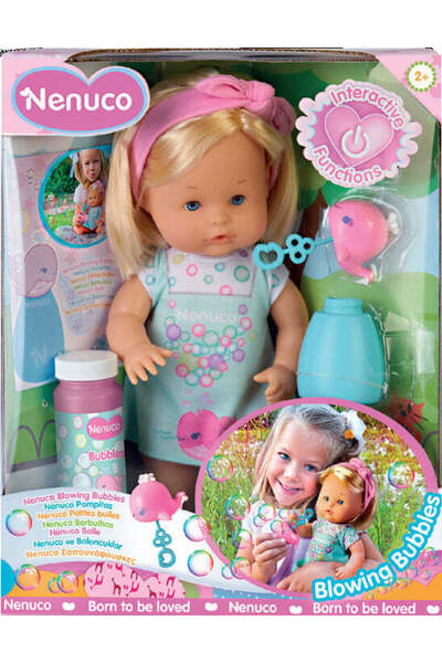 Nenuco Păpușa interactivă suflă bule de săpun