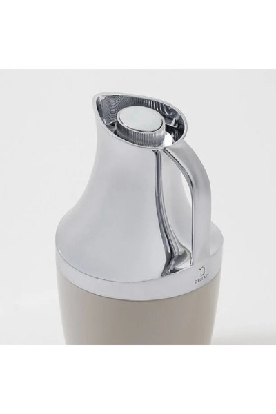 Dallaty 1L stainless steel vacuum flask in beige