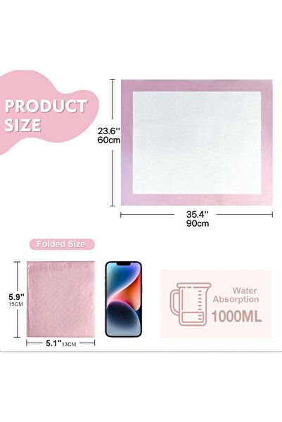 SKY TOUCH SKY-TOUCH 50 Pieces Disposable Dog Training Pads 60X90cm, Absorbent Quick Drying Leak-Proof Pee Pads