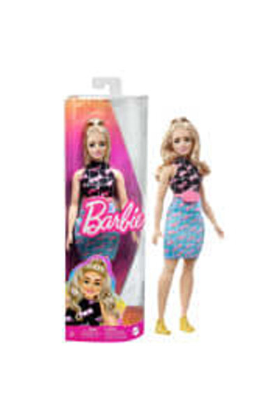 Barbie Papusa Barbie, fashionistas curvy, par blond, 28 cm