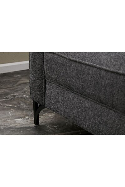 Rabi Berlin Serisi L Koltuk Antrasit Sağ Siyah