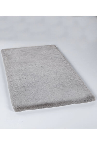 Apex Palma Gri Peluş Post Halı