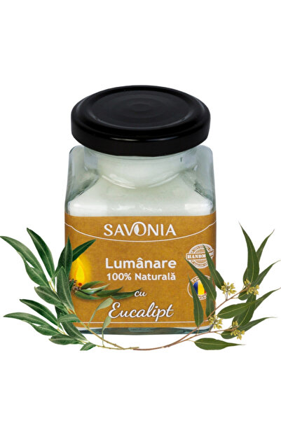 Savonia Eucalipt - Lumanare 100% Naturala 200 g,