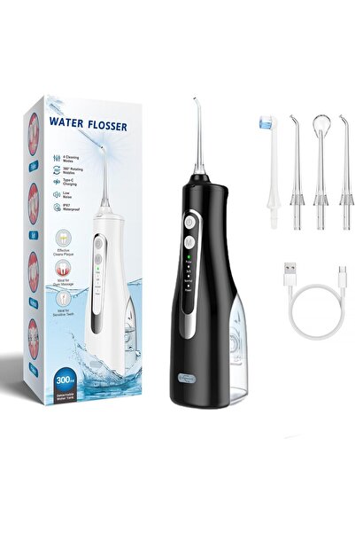 R REVA جهاز ري الفم اللاسلكي ريفا لتنظيف الأسنان بالماء - 300 مل، جهاز ري فمو...