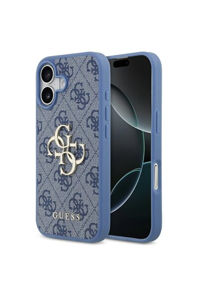 Guess Husa originală iPhone 17 Hardcase 4G Big Logo, albastră