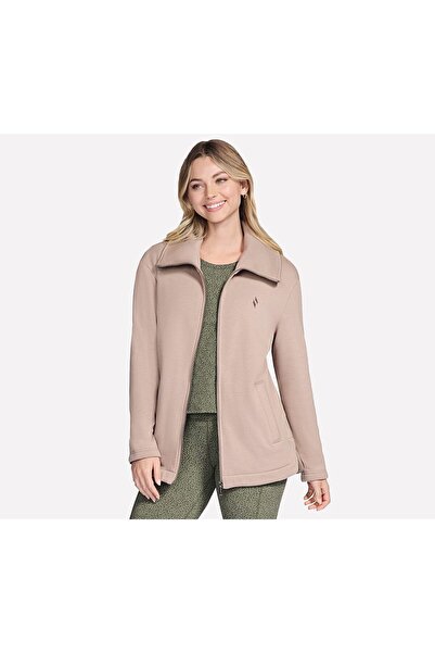 SKECHERS Jacket GO SNUGGLE Tunic Full Zip Jacket, Pink, Women