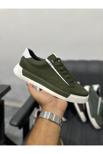 Treyler Ayakkabı Erkek Hakiki Deri Spor Ayakkabı Sneaker Ayakkabı