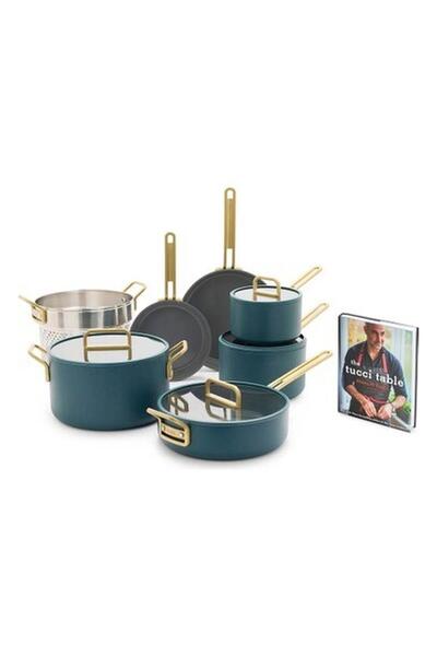 Greenpan Stanley Tucci™ Tencere Seti 11 Parça Venedik Mavisi