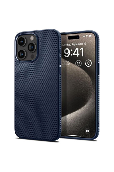 Spigen Carcasă Liquid Air pentru iPhone 17 Pro, bleumarin