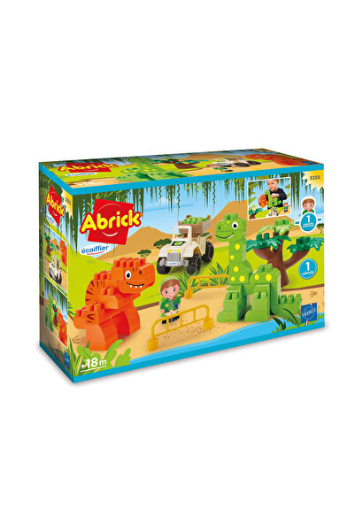 ECOİFFİER Joc de construit cu dinozauri Dino Park