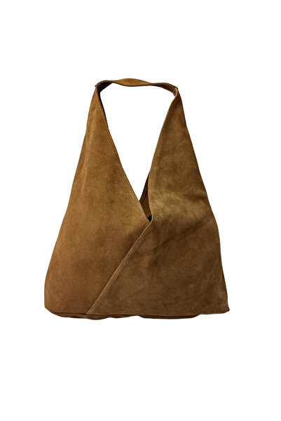 Hobby 26015S Hakiki Süet Deri Kadın Omuz Çantası