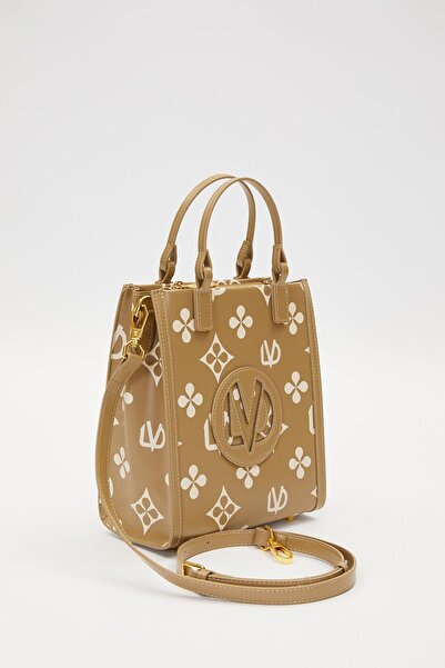 Levidor Green Printed Symbol Pattern Handbag