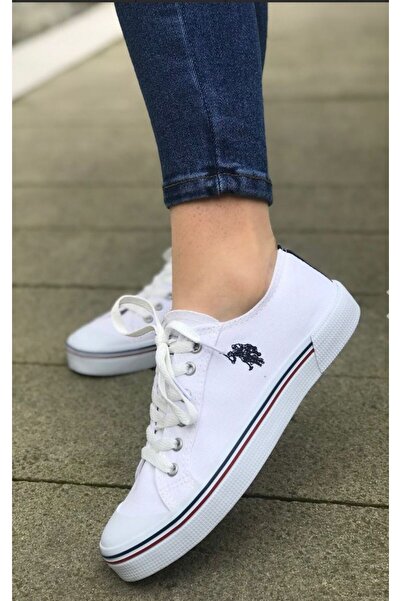 U.S. Polo Assn. Γυναικεία Unisex Λευκά Αθλητικά Παπούτσια για τρέξιμο