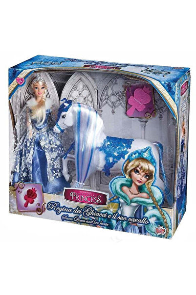 Grandi Giochi Păpușa Prințesă, Regina Zăpezii de 30 cm și Calul ei, GG 02954 E