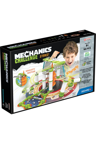 GEOMAG Set de construcție magnetic, Mechanics Challenge Strike, 185 de piese