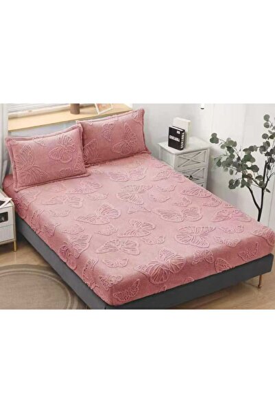 CHIRASO CHIRASO, COCOLINO Elastic Bed Cover, Butterfly Pattern 180x200+30cm and 2 Pillowcases 50x70cm