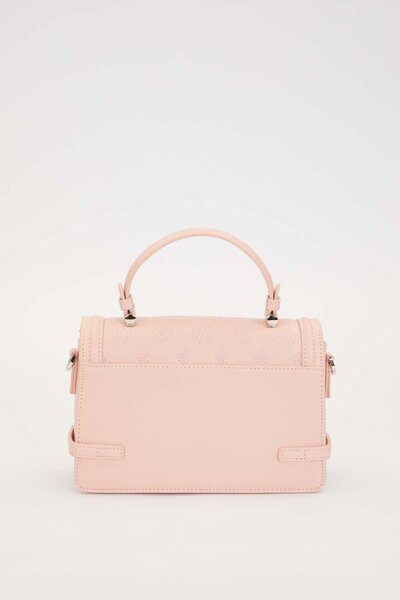 Levidor Pink Double Lock Detailed Handbag