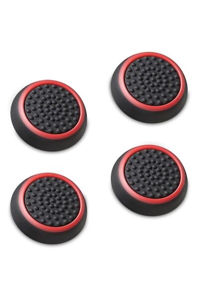 General Store Set 4 Thumb grip, SA&SO General Store®, black/red color, for PS5/PS4/XBOX ONE controller