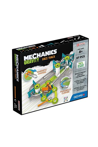 GEOMAG Set magnetic 67 piese Mechanic Gravity Race Track, 760
