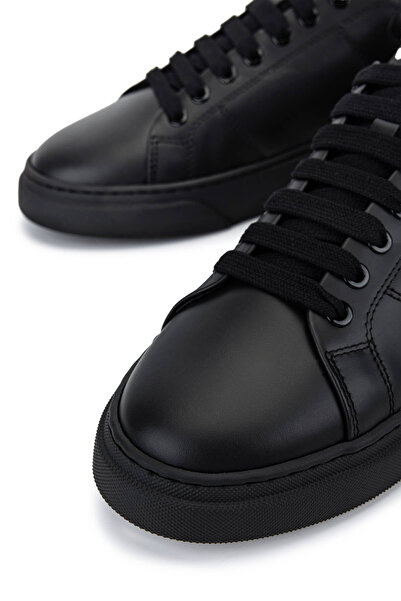 Mario Valentino Unisex Hakiki Deri Siyah Sneakers & Spor Ayakkabı
