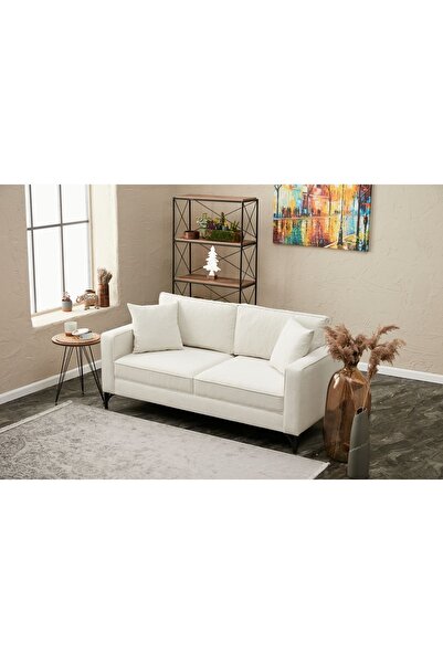 Rabi Berlin Serisi İkili Koltuk Krem Siyah