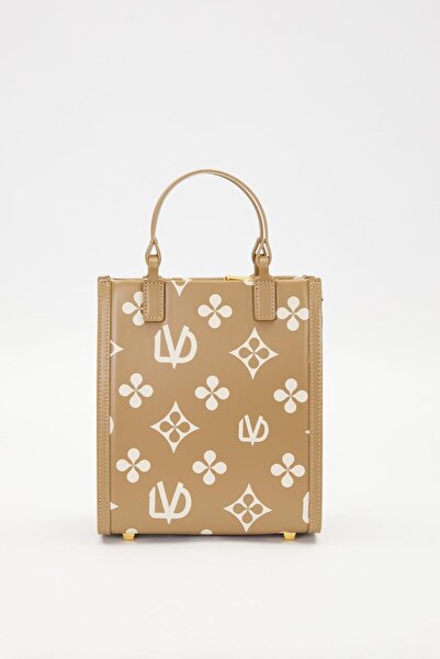Levidor Green Printed Symbol Pattern Handbag