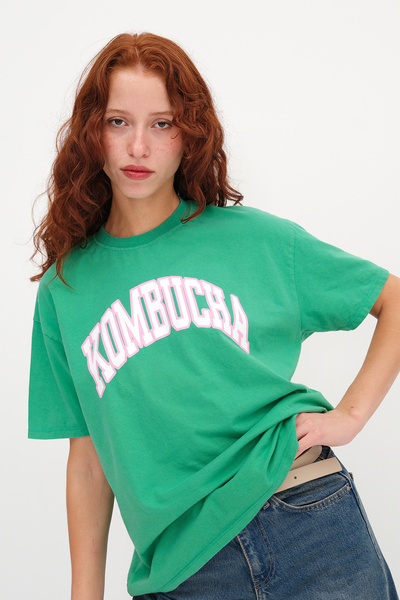 Addax Text Printed T-Shirt P10538