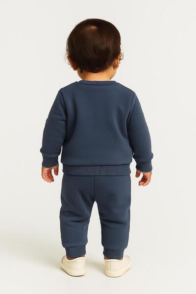 NoveraM Bebek Erkek 3 İplik Eşofman Takımı – Süzene Nakışlı