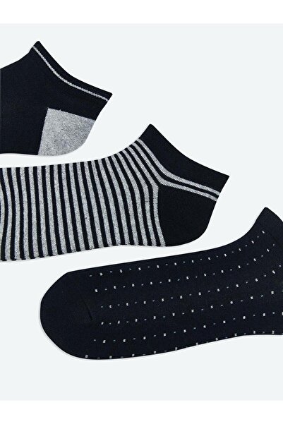LC Waikiki Мъжки чорапи с шарки, 3-пакет (W5)