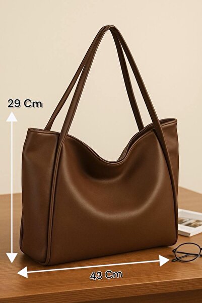 ESTUTE Luxury Large Leather-Look Shoulder Bag – Stylish & Spacious