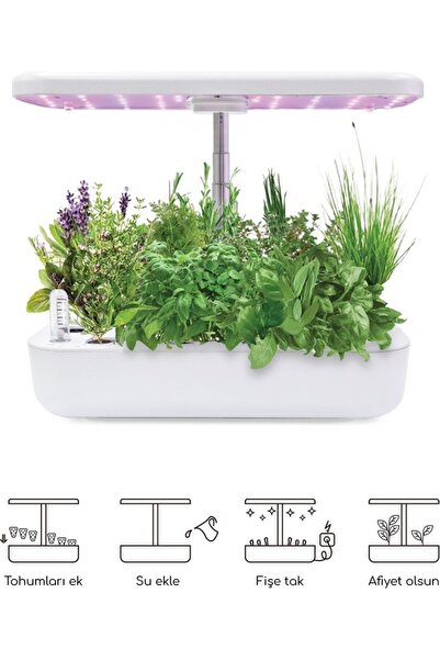 Petrix Topraksız Tarım Akıllıbahçe (Evde Bitki Yetiştirme Seti)