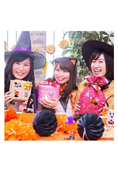 LEMESO Set 8 coli cu autocolante tematica Halloween Lemeso, dimensiune coala 22 x 9.5 cm, plastic