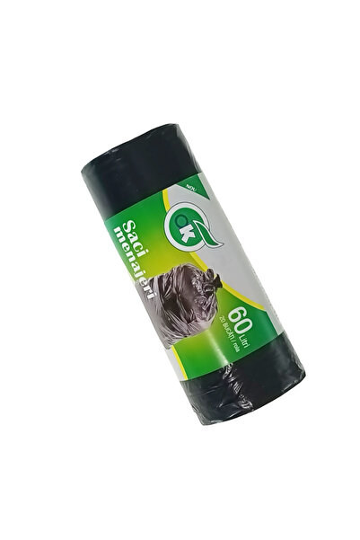 OEM Set of 20 garbage bags, 60L, dimensions 70 x 60 cm, black