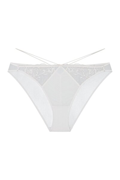 ESOTIQ Women's Panties Brazilian Briefs with Embroidery Mesh Back & Decorative Straps | Boa