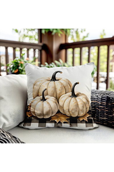 Evmila Husă de pernă cu textură catifelată imprimată pe ambele părți, cu mode...