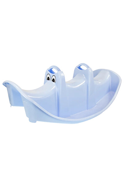 Mochtoys Balansoar pentru copii, trei locuri, Mochtoys, albastru, MO 12802