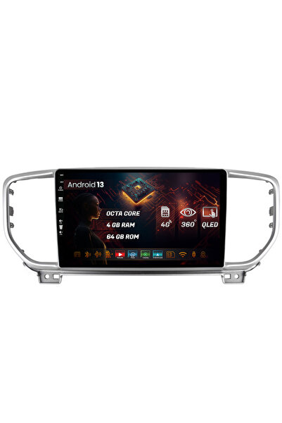 HUB64 Navigatie Kia Sportage (2018+), 4GB RAM, Android 13, Octacore, Slot Sim 4G