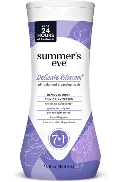 MQ Summer's Eve Women's Intimate Wash, Delicate Blossom, 444 ml