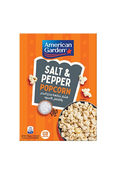 american garden Gluten Free Microwave Sea Salt & Pepper Popcorn 273 g