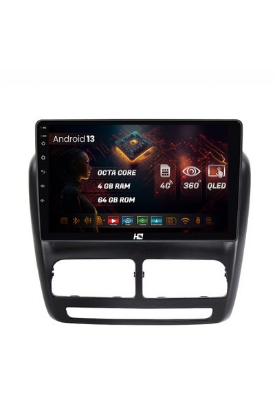 HUB64 Navigatie Fiat Doblo (2010-2015), 4GB RAM, Android 13, Octacore, Slot S...
