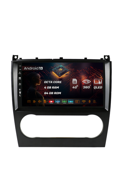 HUB64 Navigatie Mercedes Benz C-Class W203 (2004-2008), 4GB RAM, Android 13, ...