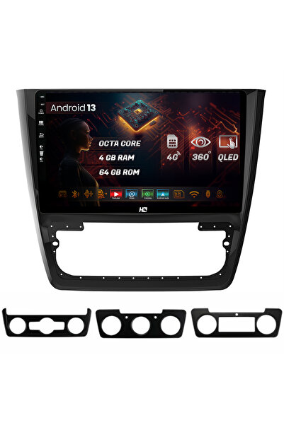 HUB64 Navigatie compatibila cu Skoda Yeti, 4GB RAM, Android 13, Octacore, Slo...