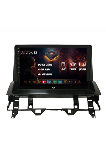 HUB64 Navigatie Mazda 6 (2002-2008), 4GB RAM, Android 13, Octacore, Slot Sim 4G