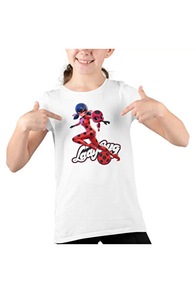 OEM Tricou Copii Fete Buburuza Marinette Tikki Ladybug Miraculos