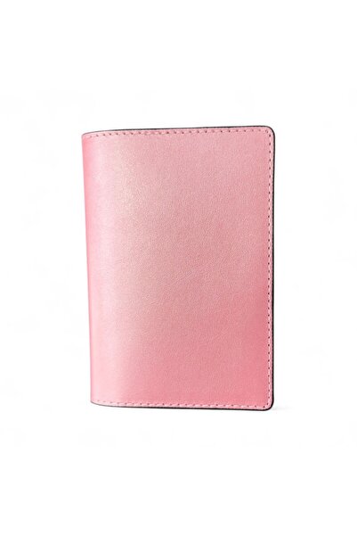 Seyahataksesuar Pink Design Leather Passport Cover